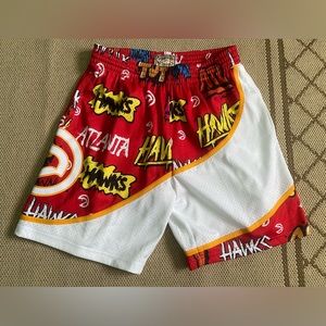 Mitchell & Ness Atlanta Hawks NBA Slap Sticker Swingman 86-87 Shorts Basketball